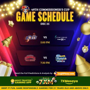 PBA 49th Commissioner's Cup Dec 25